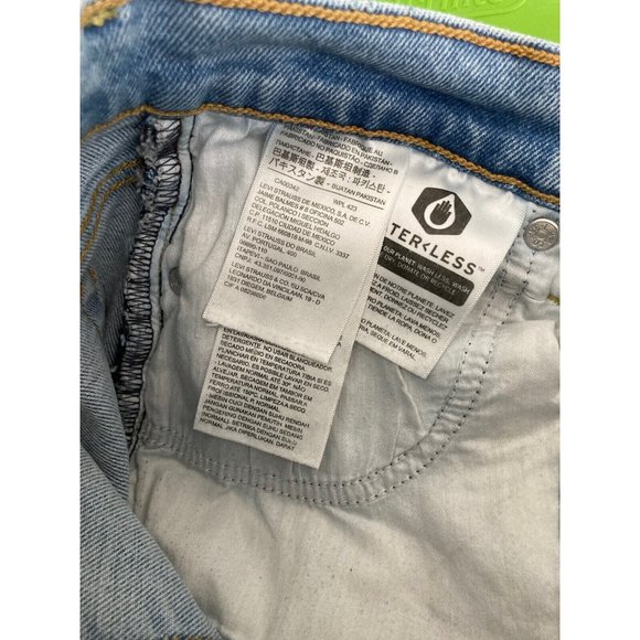 *Levi's Wedgie Button Bly Denim Jeans Womens Size 25 Light Wash Cotton Casual - Picture 9 of 11